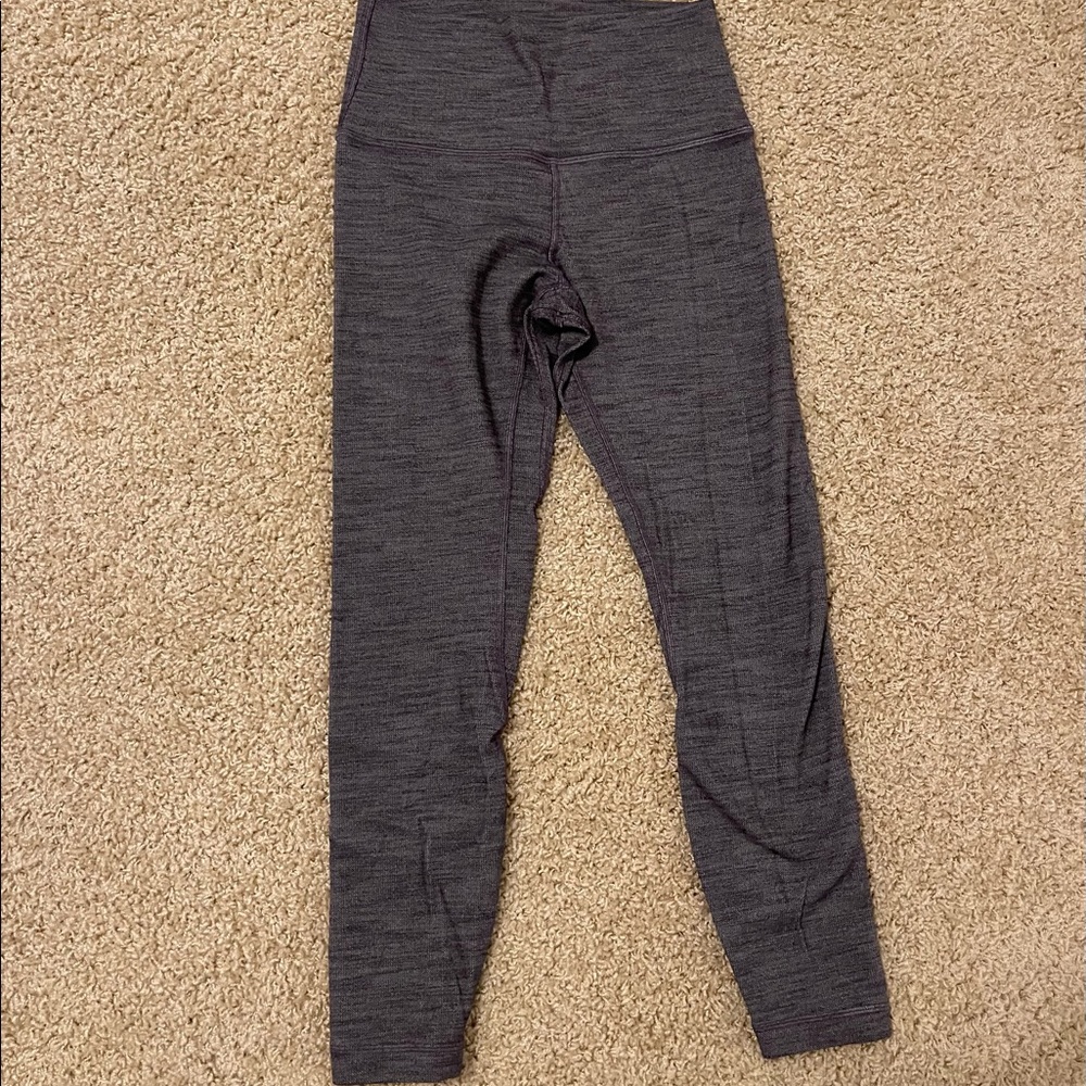 Lululemon High-waisted Charcoal Grey Leggings Size 6